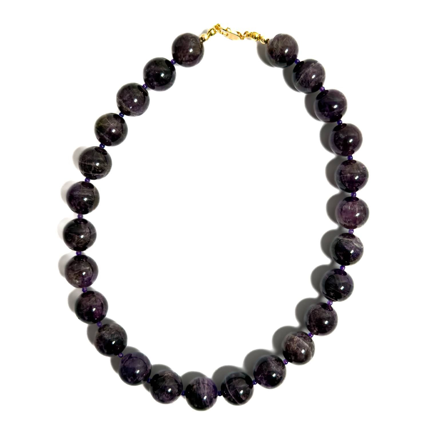 Collar Amara|Amatista Natural 14 mm